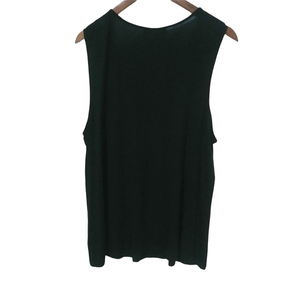 Mercer & Madison 2X Black Sleeveless Top Plus - Picture 6 of 7